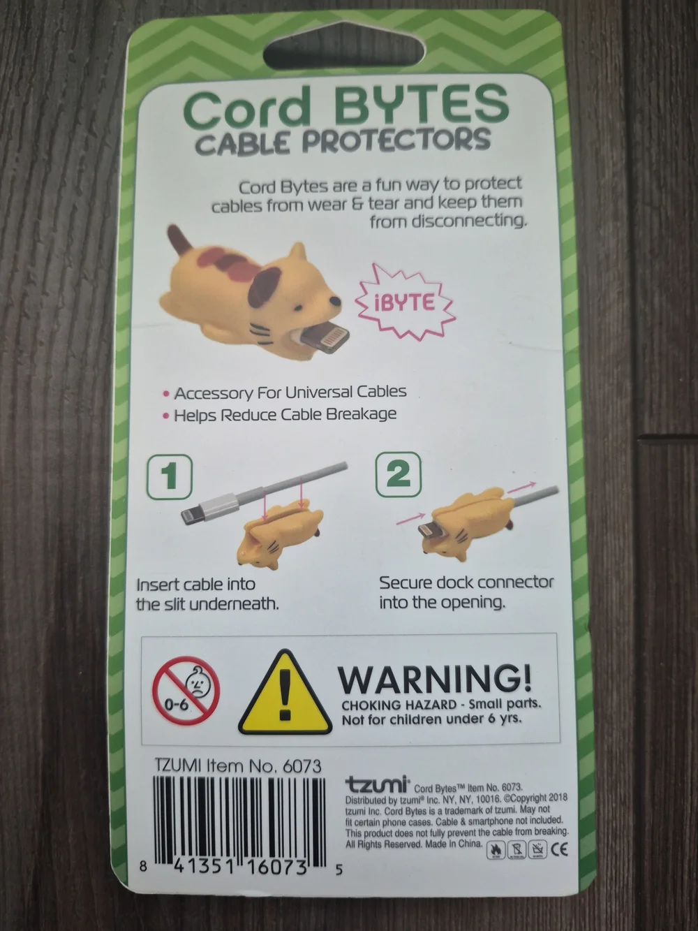 Tzumi Cord Bytes Cable Protectors - White Panda & White Unicorn